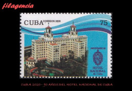 CUBA MINT. 2020-24 90 AÑOS DEL HOTEL NACIONAL DE CUBA - Nuevos