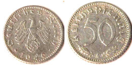 Jäger 372 - Deutsches Reich 50 Reichspfennig 1940 A   (729 - 50 Reichspfennig