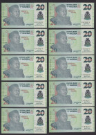 NIGERIA 10 Stück á 10 Naira 2008 Pick 34d UNC (1) Dealer Lot Polymer   (89234 - Other - Africa