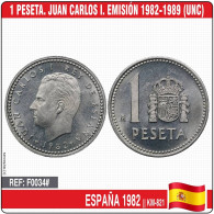 F0034# España 1982. 1 Pts. Juan Carlos I. Emisión 1982-1989 (UNC) KM-821 - 1 Peseta