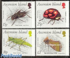Ascension 1988 Insects 4v, Mint NH, Nature - Insects - Ascension