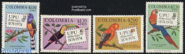 Colombia 1974 UPU Centenary, Birds 4v, Mint NH, Nature - Birds - Parrots - U.P.U. - Toucans - U.P.U.