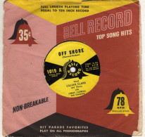 Lillian Clark - 78 T SP Off Shore (1952 - US) - 78 G - Dischi Per Fonografi