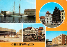 72961096 Greifswald Segelschulschiff Wilhelm Pieck Platz Der Freundschaft Plasti - Greifswald