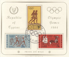 CYPRUS Block 2,used - Ete 1964: Tokyo