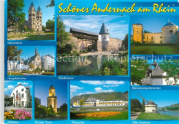 72959944 Andernach Mariendom Hospitalkirche Stadtmauer Burgruine Rathaus Runder  - Andernach