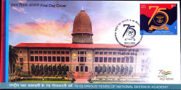 NATIONAL DEFENCE ACADEMY- 75 GLORIOUS YEARS-  FDC-INDIA-2023-BX4-33 - FDC