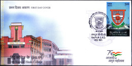 EDUCATION- HINDU COLLEGE -  125 YEARS-  FDC-INDIA-2023-BX4-33 - FDC