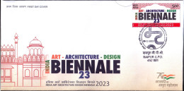 ART- ARCHITECTURE- BIENNALE-23-  FDC-INDIA-2023-BX4-33 - FDC