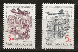 Hongrie 1958 N°Y.T. :  211 Et 212 ** - Unused Stamps