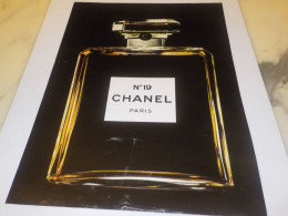 ANCIENNE PUBLICITE  PARFUM CHANEL 19 1976 - Sonstige & Ohne Zuordnung