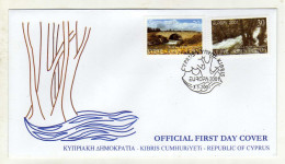 Enveloppe 1er Jour CHYPRE REPUBLIC OF CYPRUS Oblitération EUROPA 03/05/2001 - Usati