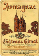 32 - Gers - VIC FEZENSAC - Vieille étiquette D'armagnac - Château De Gimat F.de Lamaëstre - - Alcohols & Spirits