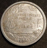Pas Courant - ETABLISSEMENTS FRANÇAIS DE L'OCÉANIE - 2 FRANCS 1949 - E.F.O. - KM 3 - Altri & Non Classificati