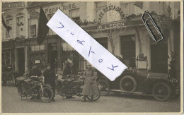 Wavre : Café-Restaurant A L'EDEN : Place Du Sablon 41-42 ( Carte Photo ):  Old Car & Moto's ( Garage Populaire - Velos ) - Waver