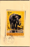 INDIA'S WILDLIFE- ASIATIC ELEPHANT - POSTCARD- POSTED ON UNIQUE DATE 24.02.2024-INDIA-BX4-34 - Eléphants