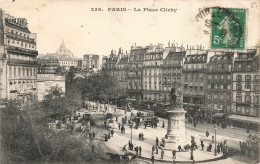FRANCE - Paris - Vue D'ensemble De La Place Clichy - Vue Générale De La Place Clichy - Animé - Carte Postale Ancienne - Piazze