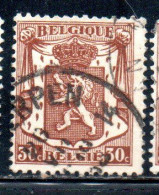 BELGIQUE BELGIE BELGIO BELGIUM 1935 1948 COAT OF ARMS LION 30c USED OBLITERE' USATO - Usados