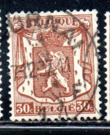 BELGIQUE BELGIE BELGIO BELGIUM 1935 1948 COAT OF ARMS LION 30c USED OBLITERE' USATO - Usados