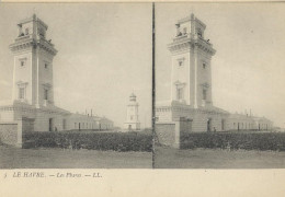 76351 01 44 - LE HAVRE - LES PHARES -  (carte Stéréoscopique) - Stereoscope Cards