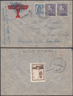 Congo Belge 1937 - Lettre Par Avion De Bruxelles à Destination Otraco-Thysville.Bas Congo Belge .... (EB) AR-01888 - Used Stamps