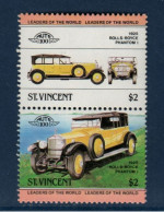 Saint Vincent, Yv 690, 691, Mi 672, 673, SG 735a, Rolls-Royce Phantom I, - St.Vincent (1979-...)