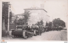 CARTE PHOTO WW2   ARMEE ITALIENNE CHAR VELOCE - Weltkrieg 1939-45