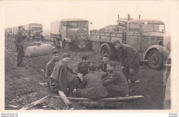 CARTE PHOTO FRONT RUSSE 1942 CAMIONS FIAT 621 - Oorlog 1939-45