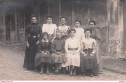 CARTE PHOTO GROUPE DE FEMMES - Te Identificeren