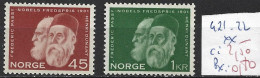 NORVEGE 421-22 ** Côte 2.50 € - Unused Stamps