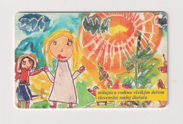 SLOVAKIA  - Childs Painting Chip Phonecard - Slovaquie