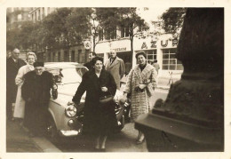 Paris 13ème * Garage Automobiles Et Sation Service AZUR , Rue De Tolbiac * Photo Ancienne 1958 Format 8.6x6.2cm - Arrondissement: 13