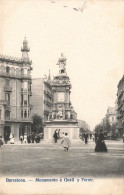 ESPAGNE - Barcelona - Monumento à Gueil Y Ferrer - Animé - Carte Postale Ancienne - Barcelona