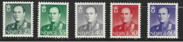 NORVEGE 428 à 32 ** Côte 30 € - Unused Stamps