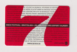 SLOVAKIA  - Bratislava Rock Festival Chip Phonecard - Slovacchia