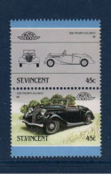 Saint Vincent, Yv 903, 904, Mi 918, 919, SG 961, 962, Triumph Dolomite 1939, - St.Vincent (1979-...)