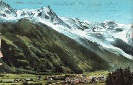 FRANCE - Chamonix Et Le Mont Blanc - Vue D'ensemble - 1919 - Colorisé - Carte Postale Ancienne - Chamonix-Mont-Blanc