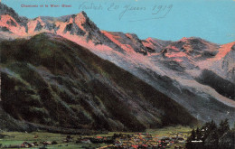 FRANCE - Chamonix Et Le Mont Blanc - Vue D'ensemble - Carte Postale Ancienne - Chamonix-Mont-Blanc