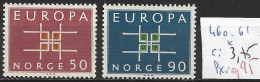 NORVEGE 460-61 * Côte 3.75 € - Unused Stamps