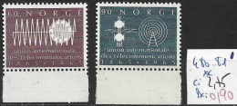NORVEGE 480-81 ** Côte 2.75 € - Unused Stamps
