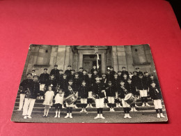 ️ ETIVAL. Musique Municipale Devant L’abbaye. Carte Photo - Etival Clairefontaine