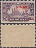 Senegal 1944- Colonie Française - Timbre Neuf A/charnière . Yvert Nr.:193.Gomme Tropicale.Avec Curiosité (EB) DC-12480 - Ungebraucht