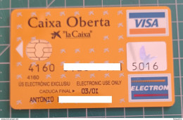 SPAIN CREDIT CARD CAIXA OBERTA VISA CASH - Credit Cards (Exp. Date Min. 10 Years)