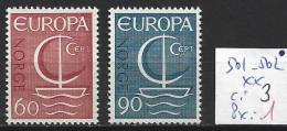 NORVEGE 501-02 ** Côte 3 € - Unused Stamps