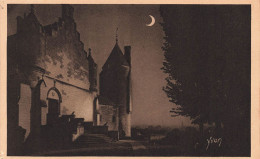 FRANCE - Loches - Clair De Lune Sur Le Château Royal - Carte Postale Ancienne - Loches