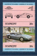 Saint Vincent, Yv 776, 777, Mi, 758, 759, SG 822, 823, Maserati Ghibli Coupe 1971 - St.Vincent (1979-...)