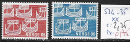 NORVEGE 534-35 ** Côte 2.25 € - Nuovi