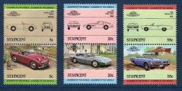 Saint Vincent, Yv 774 à 779, Mi, 756 à 761, SG 820 à 825, Austin, Maserati, Pontiac, - St.Vincent (1979-...)