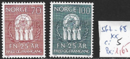 NORVEGE 567-68 ** Côte 5 € - Unused Stamps