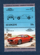 Saint Vincent, Yv 822, 823, Mi 800, 801, SG 864, 864, Pontiac Firebird Trans AM 1973, - St.Vincent (1979-...)